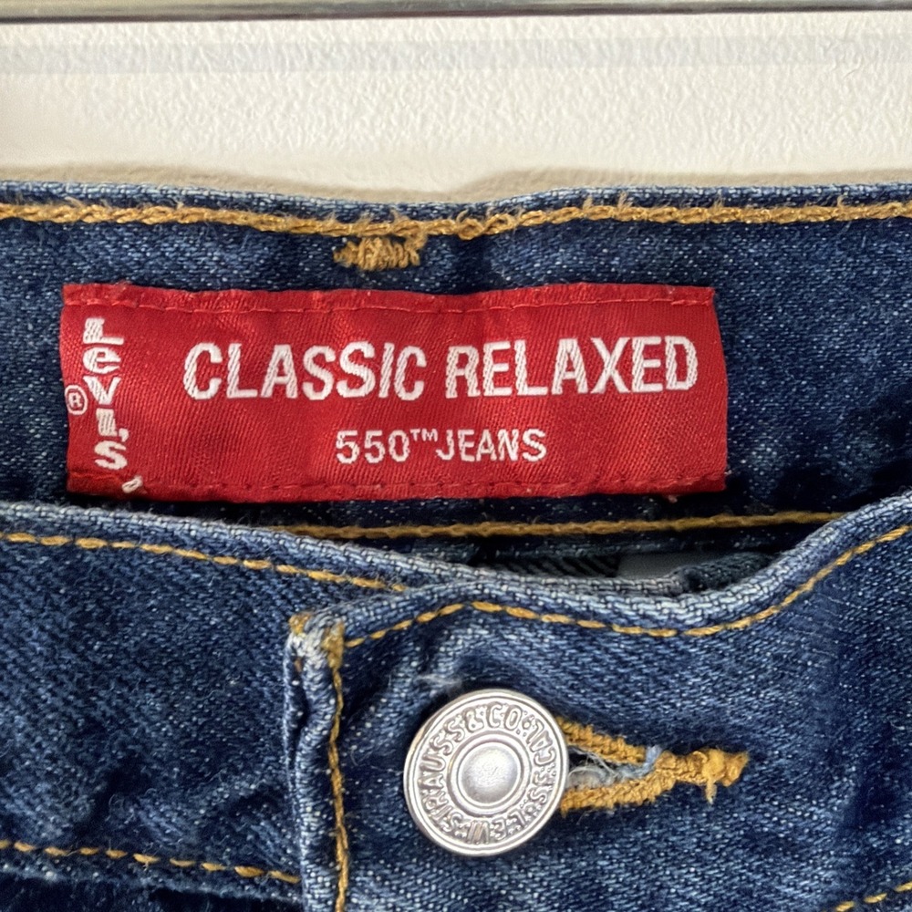 Levi's 550 Relaxed Fit Tapered Leg Jeans Womens 18 Short 100%‎ Cotton Mexico - Picture 4 of 10
